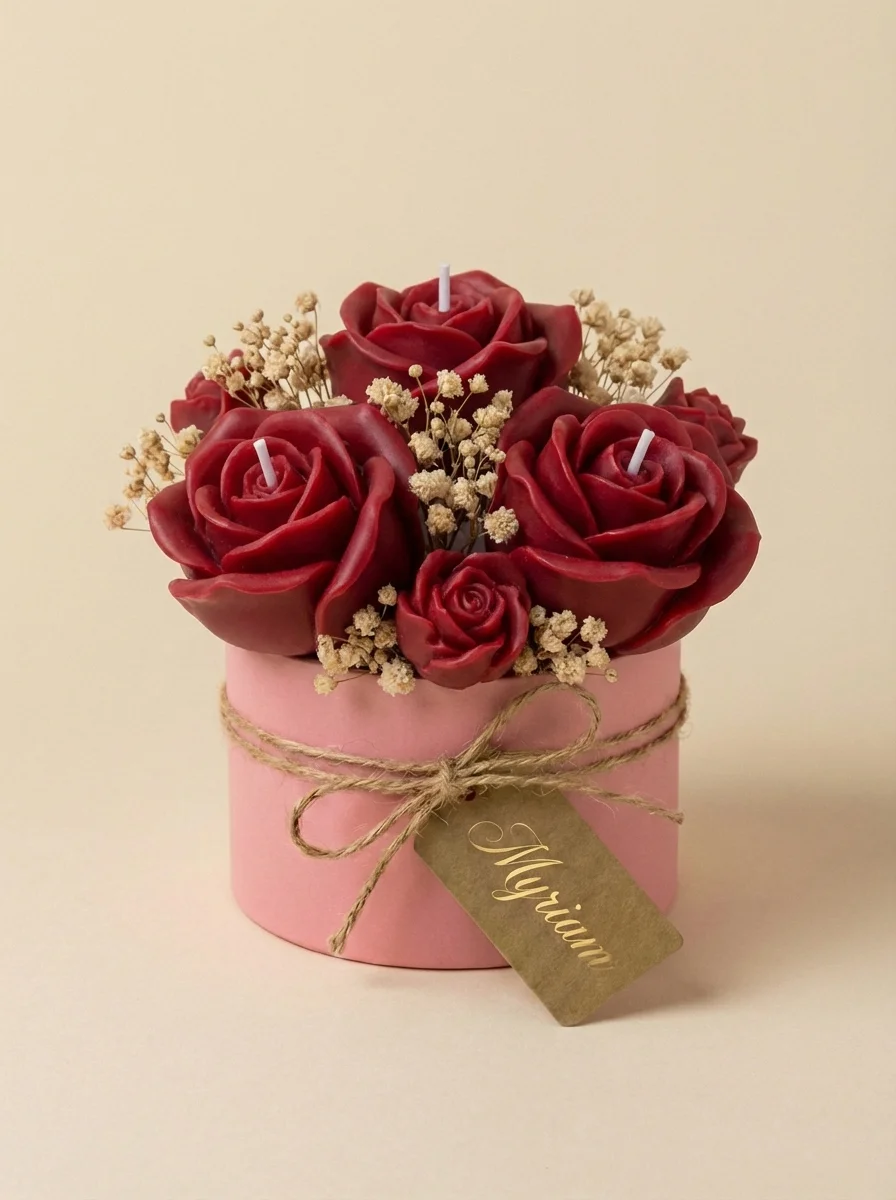 Bouquet Eterno Rosas de Cera de Soya