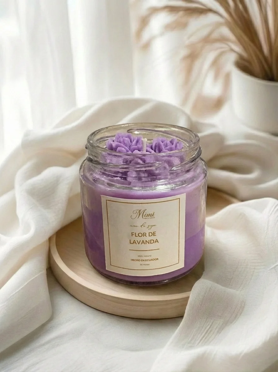 Vela de lavanda
